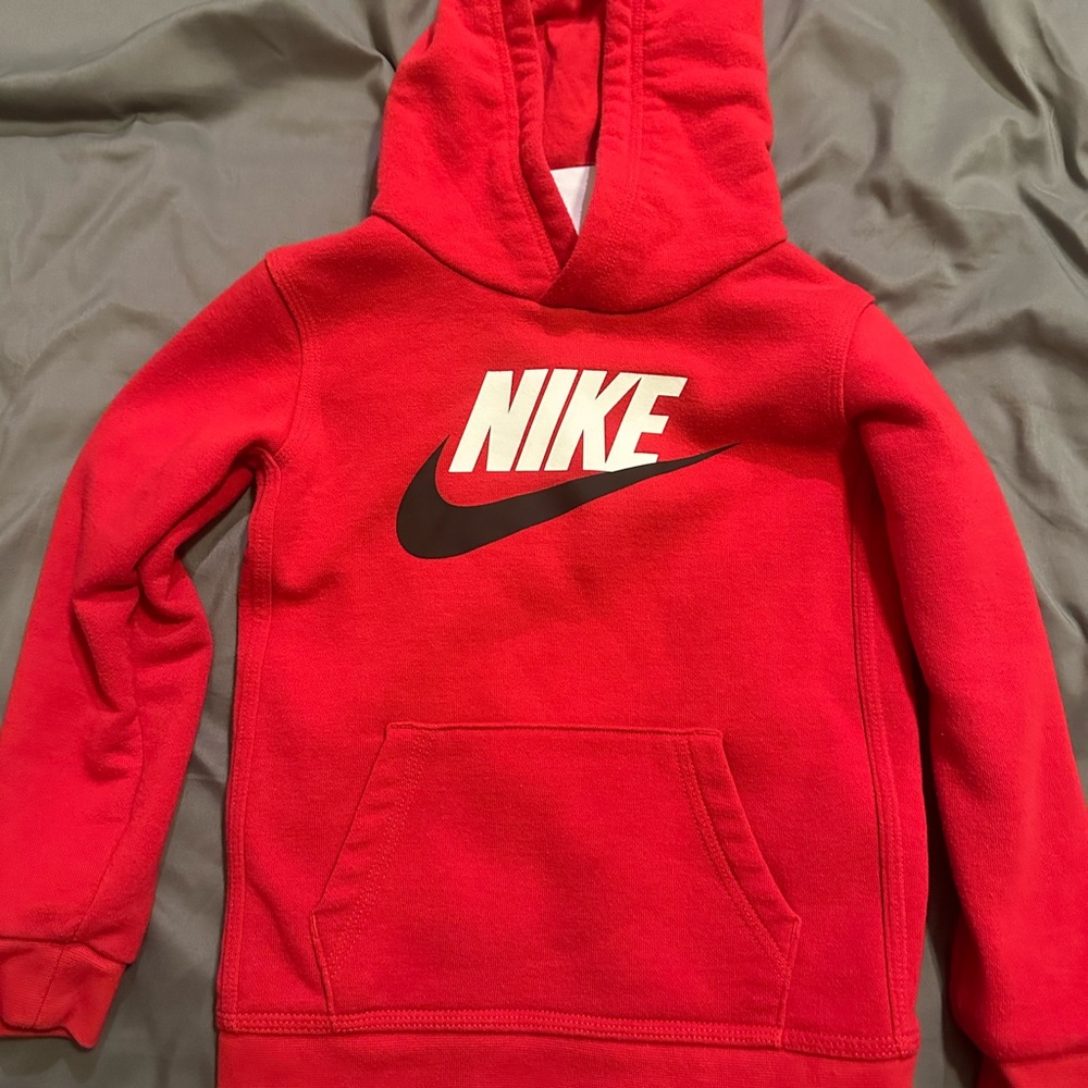 Toddler Red Nike hoodie 3/4T hardly worn